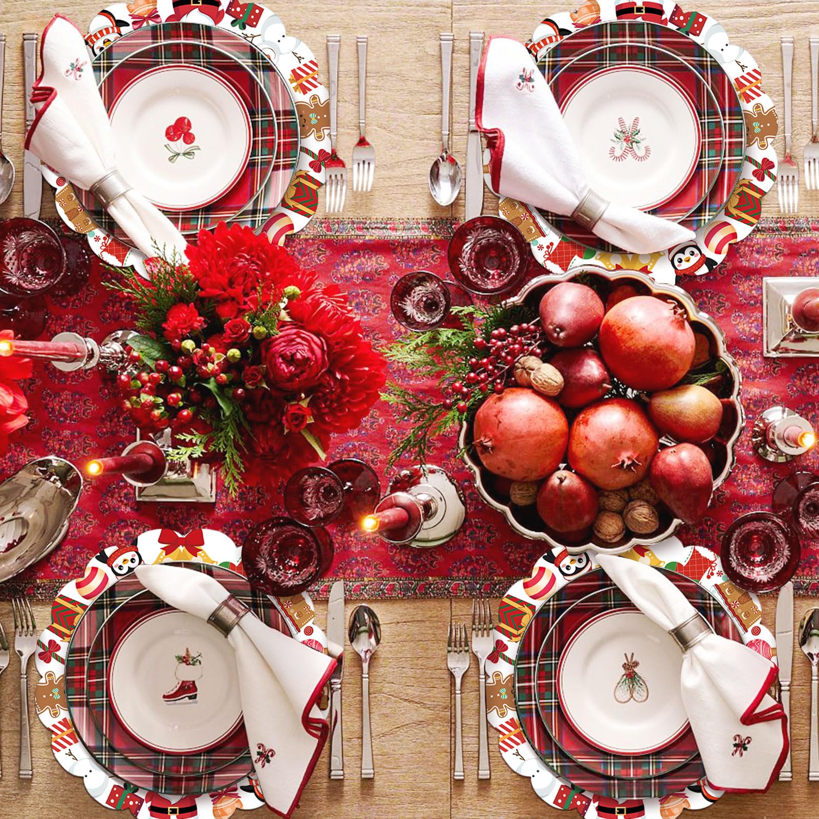 HSDSH 50pcs placemats suitable for large gatherings and parties.