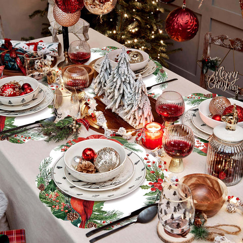 HSDSH Pack of placemats offers convenient disposable design for quick post-party cleanup.