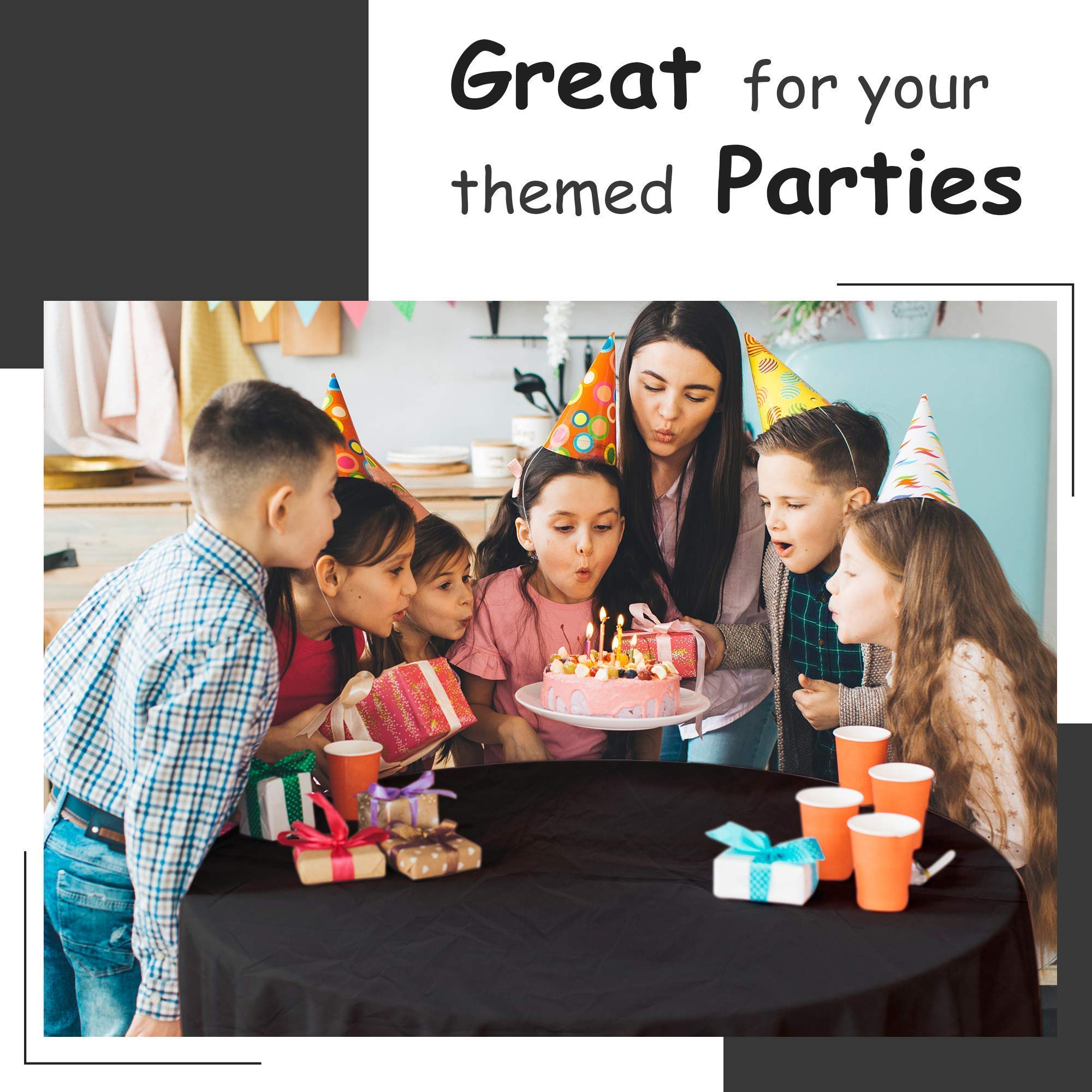 HSGUS wrinkle-resistant tablecloths stay smooth, keeping your table setup neat