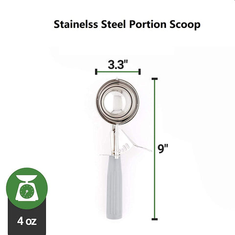 HSHQING ergonomic handle provides comfortable grip while scooping.