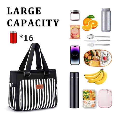 HSHRICH 12L capacity image highlights bottle and container space for a full workday