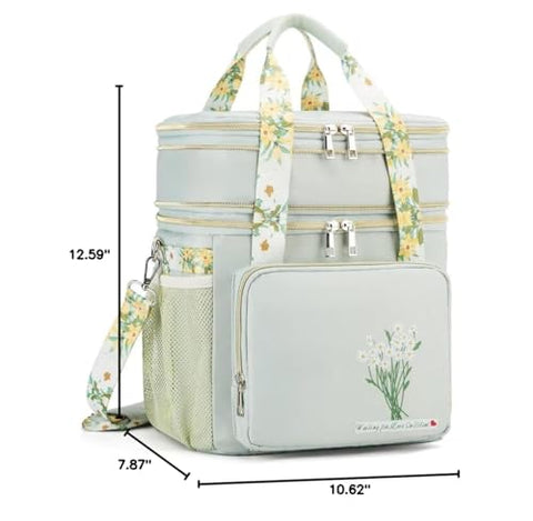 HSHRICH green flowers lifestyle shot illustrating versatile use at work or outdoors