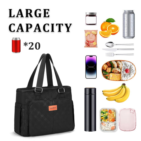 HSHRICH 14L capacity fits many lunch boxes and beverages