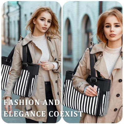 HSHRICH lunch bag removable shoulder strap in use, offering versatile carrying options