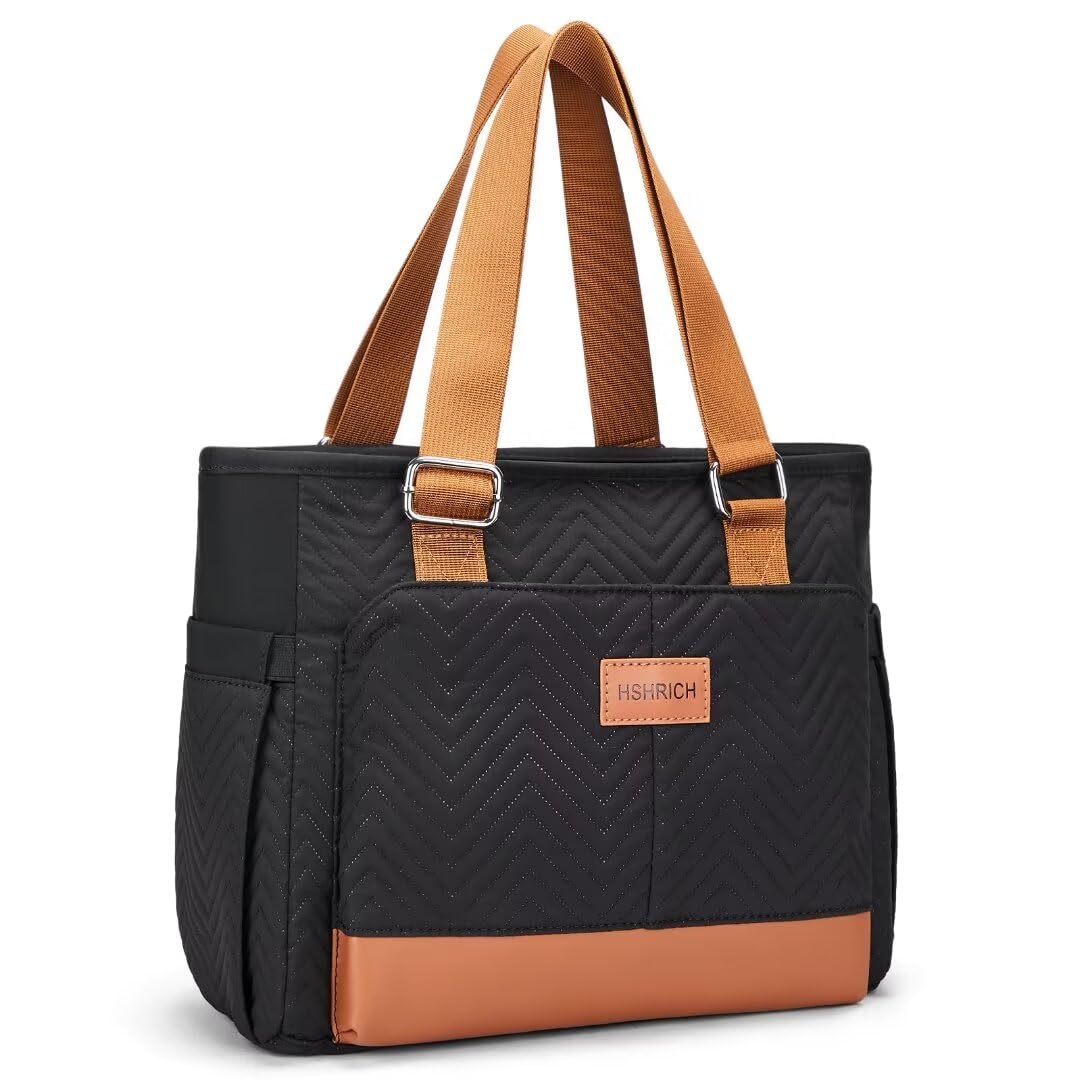 HSHRICH lunch bag for women with large interior capacity for meals and snacks.