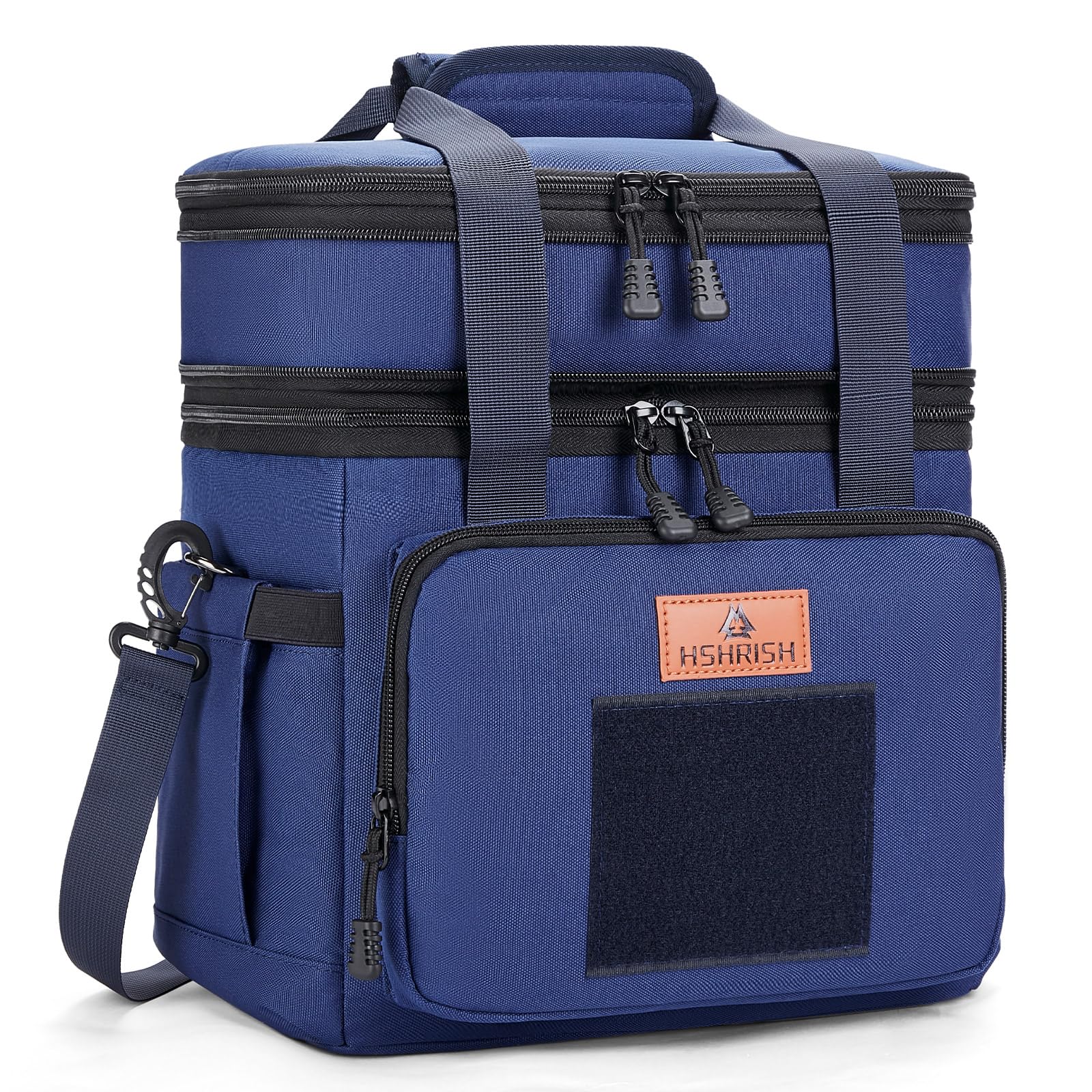 HSHRISH lunch box for men, front blue view, built for daily work meals on the go.