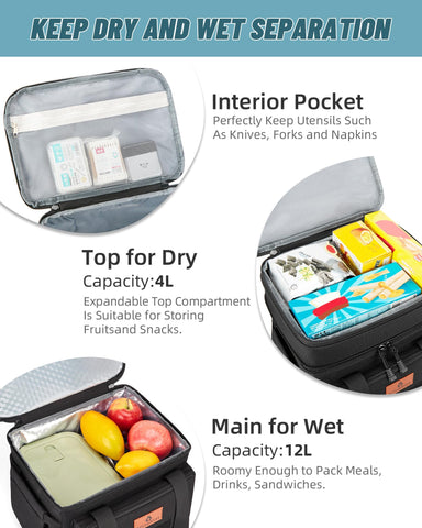 HSHRISH lunch box with tactical webbing for keys and small tools