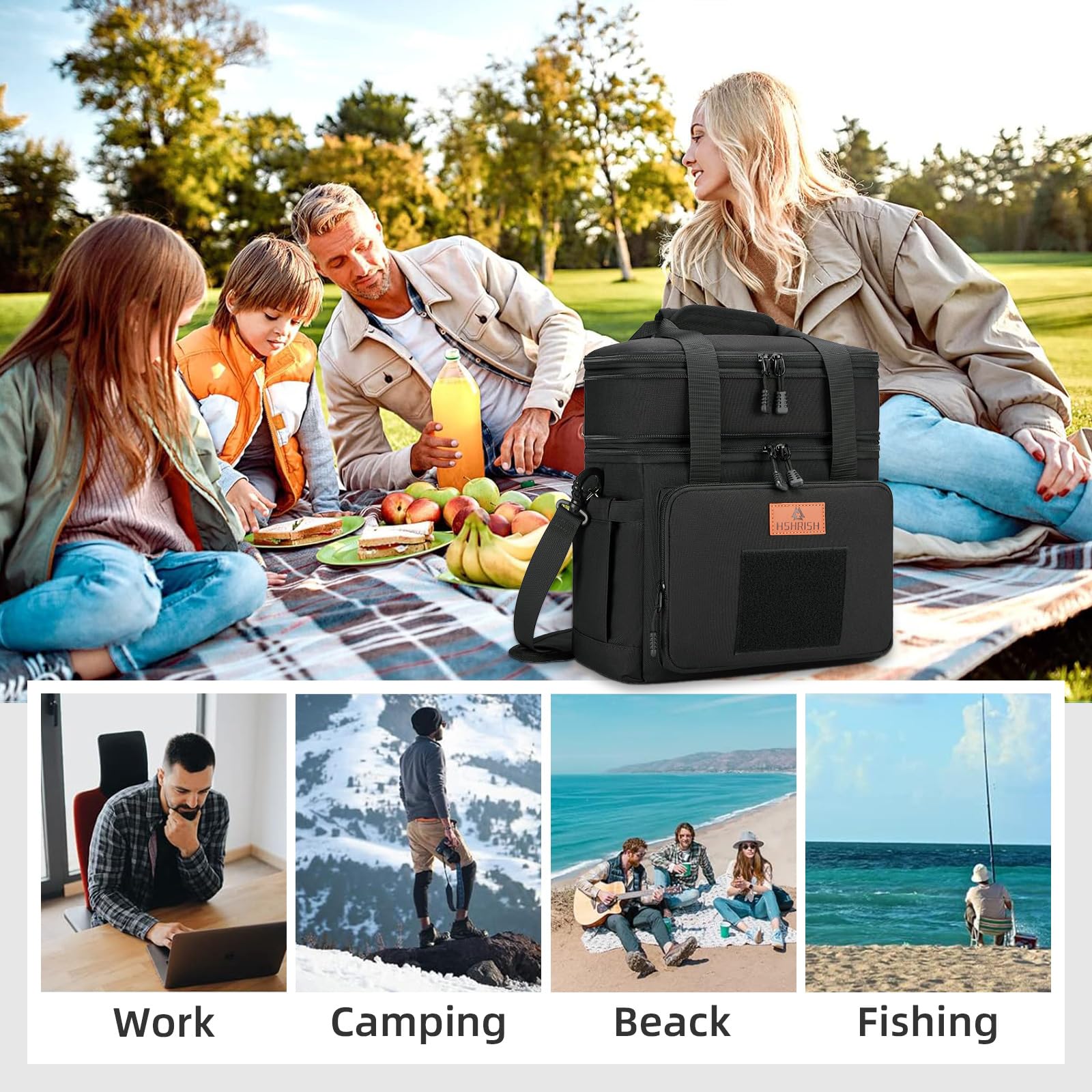 HSHRISH lunch box ready for work, picnics, or travel