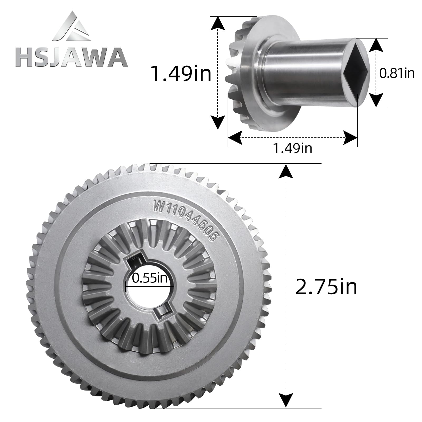 HSJAWA W11192794 kit installed in a KitchenAid mixer for smoother operation