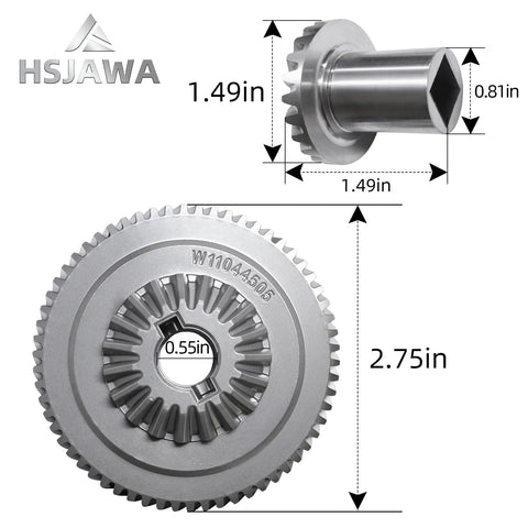 HSJAWA W11192794 kit installed in a KitchenAid mixer for smoother operation