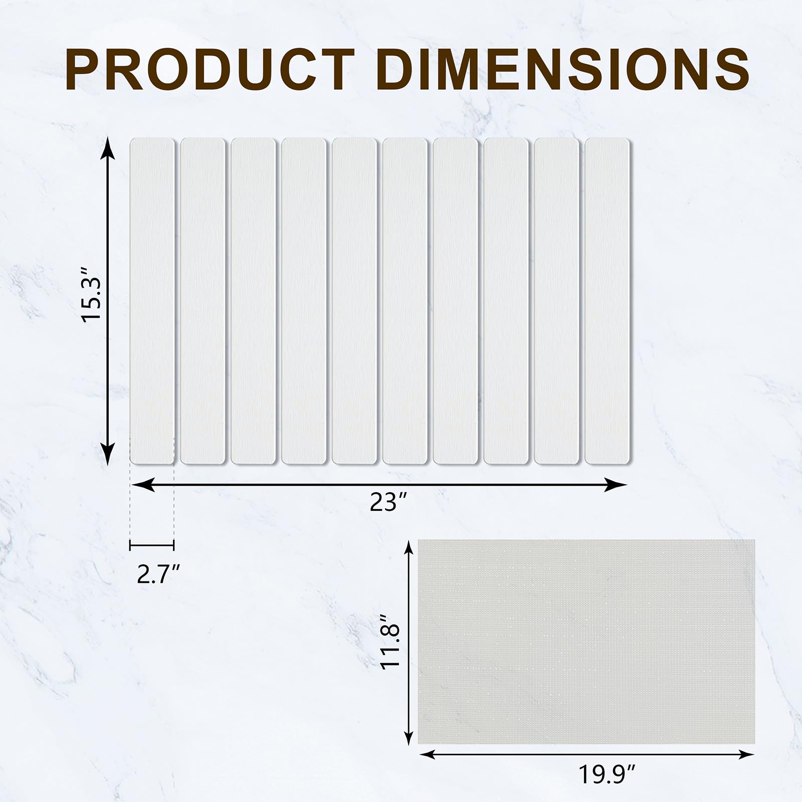HSPROACC stone drying mat folds compactly for space-saving