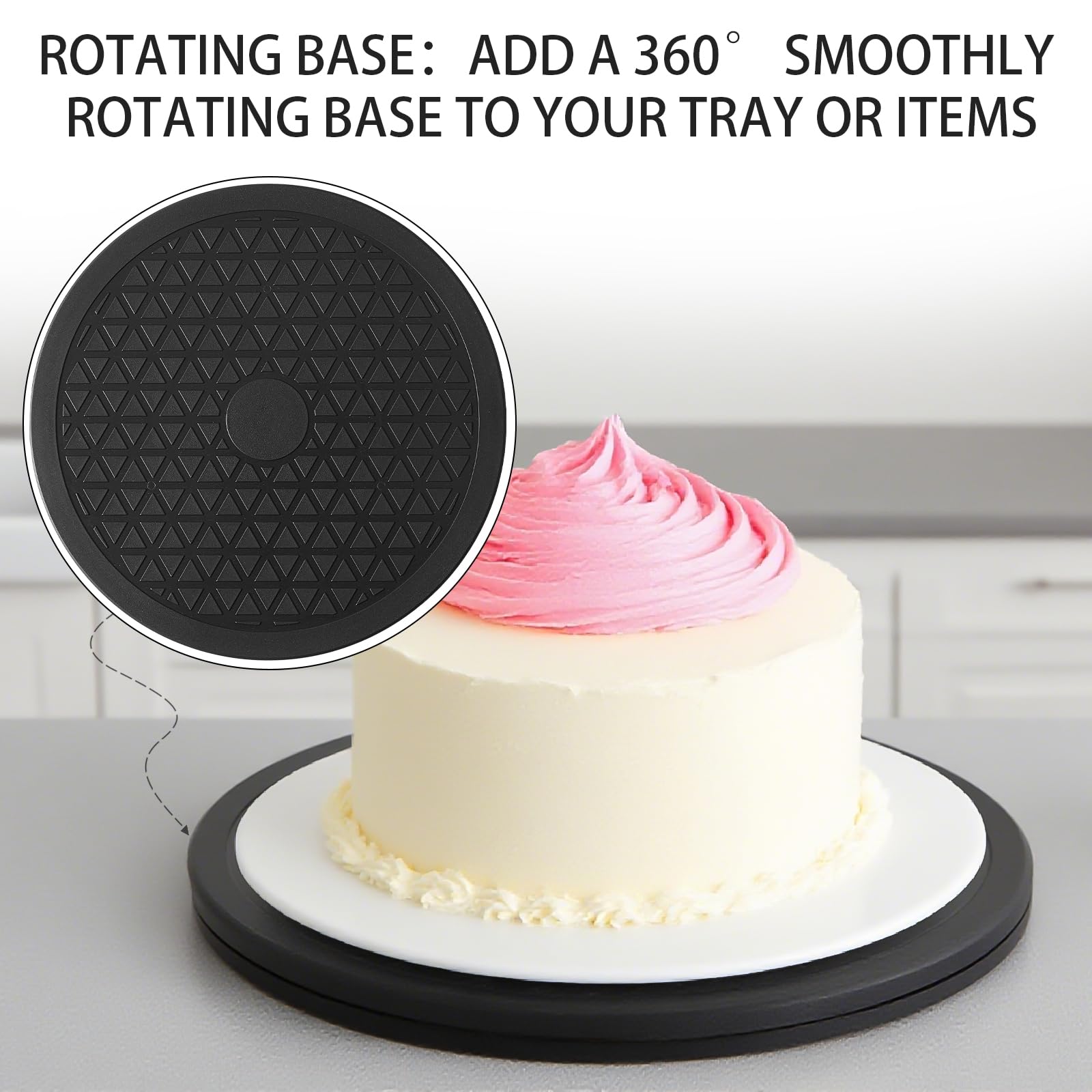 HSTECH kitchen display turntable for cookware and ingredients