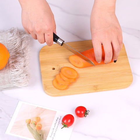 HTB small cutting boards stacked neatly for versatile kitchen prep.