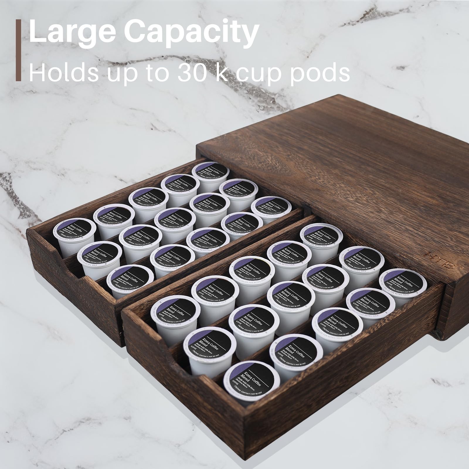 HTB K Cup Holder holds 30 pods for a neat, ready-to-brew collection.