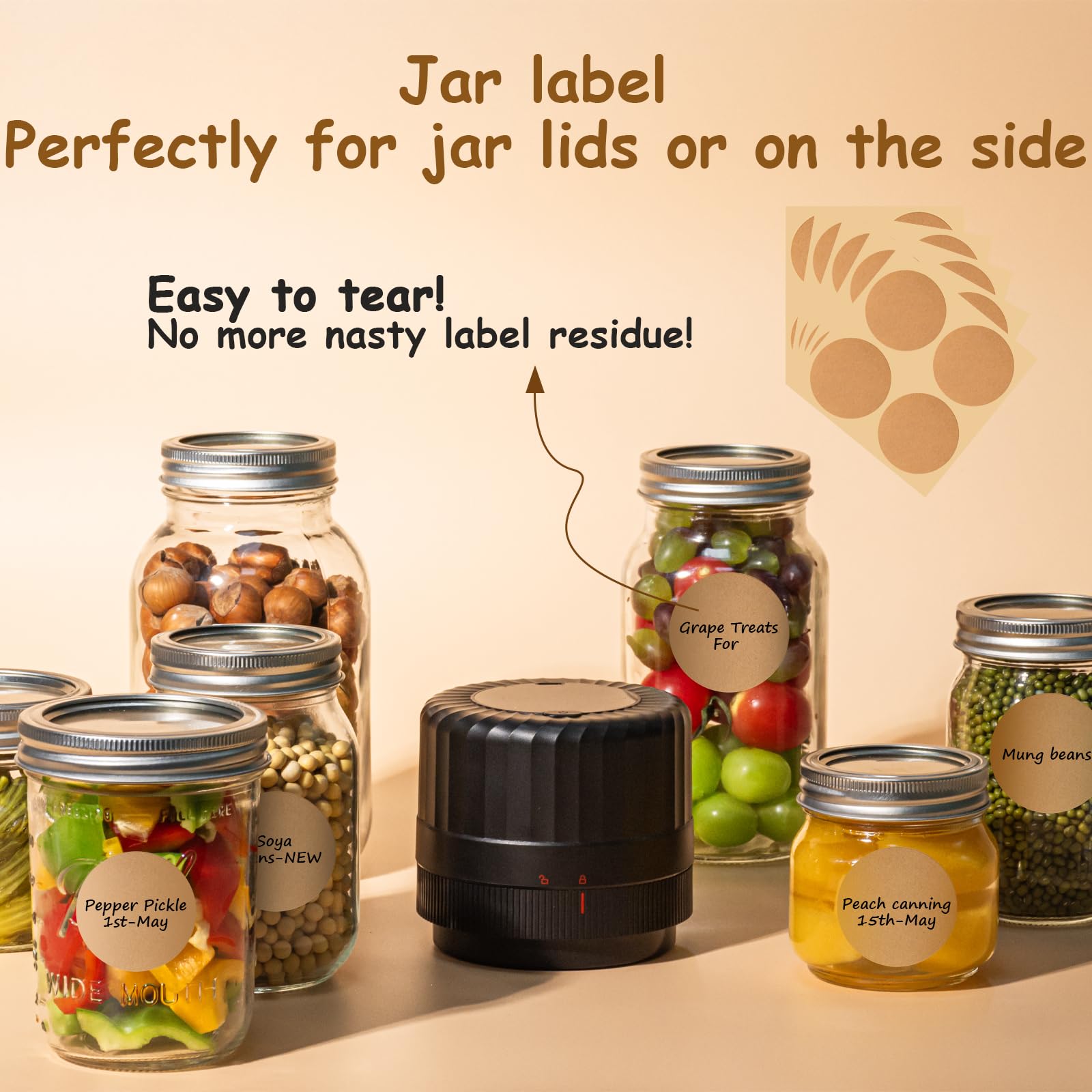 HTPOW pantry preservation kit helps organize jars and reduce waste