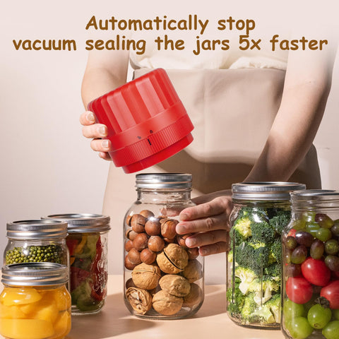 HTPOW wide-mouth and regular-mouth adapters enable versatile jar sealing at home.