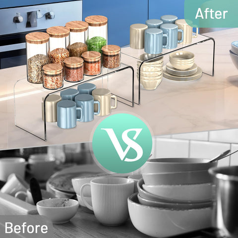 HTRYBNES spice and dinnerware storage keeps items accessible and neat.