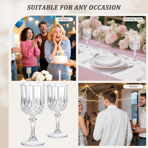 HTTBEIZI shockproof plastic wine glass offers durable performance at parties.