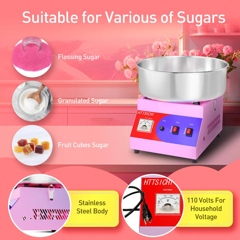 HTTSICHI professional-grade machine supports hard, soft, and fruit candies.