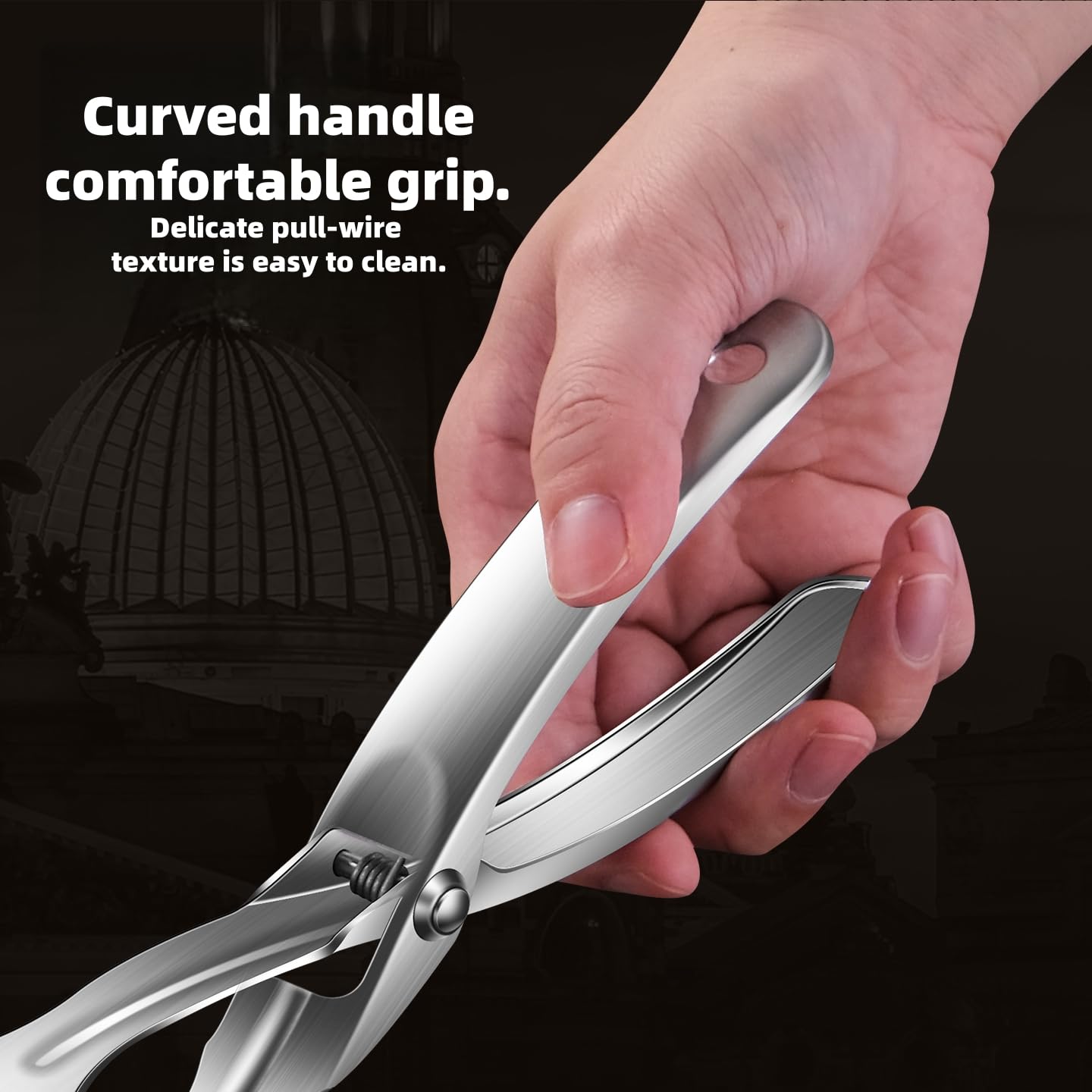 Huakai curved handle provides an ergonomic, comfortable grip.