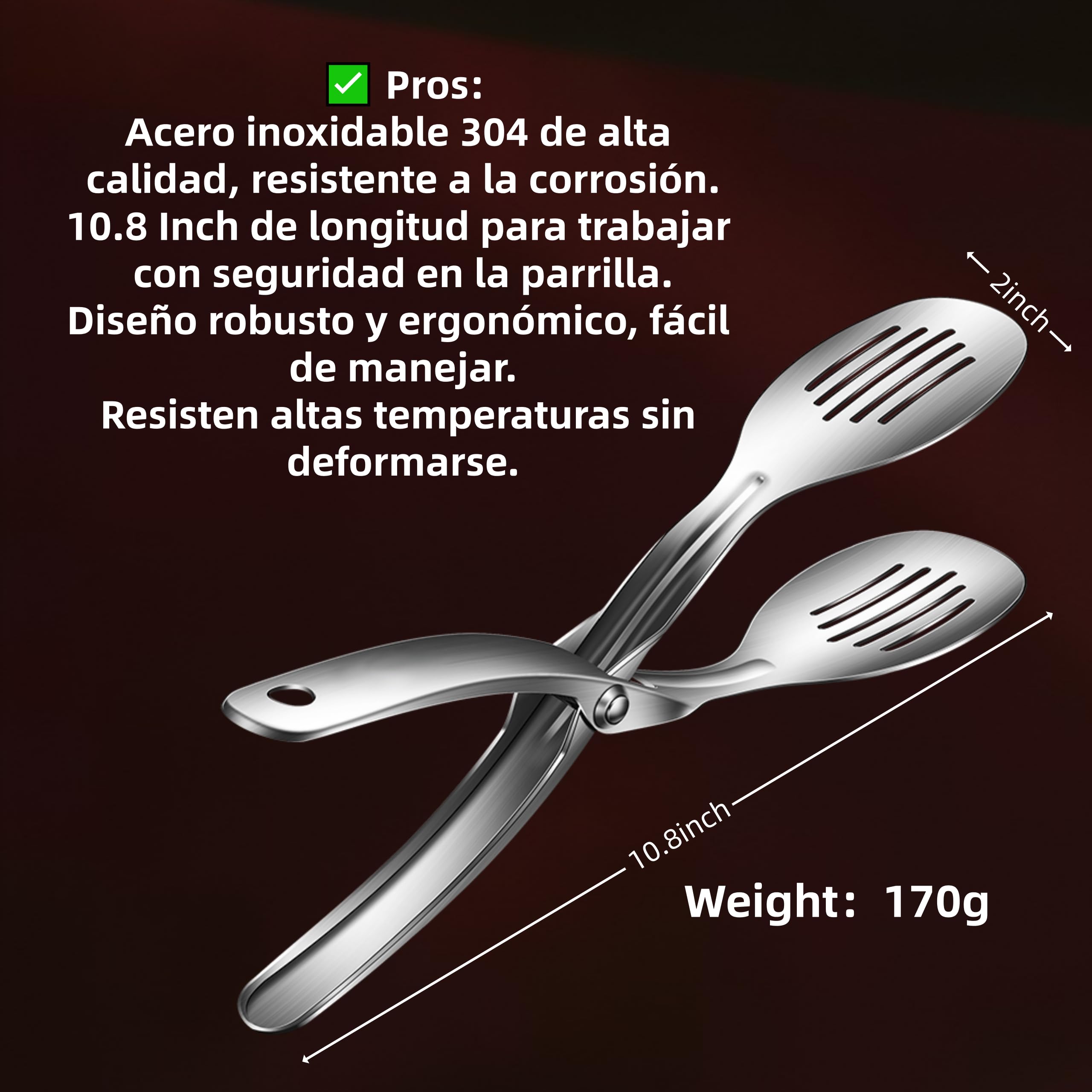 Huakai dishwasher safe tongs for easy cleaning after grilling.