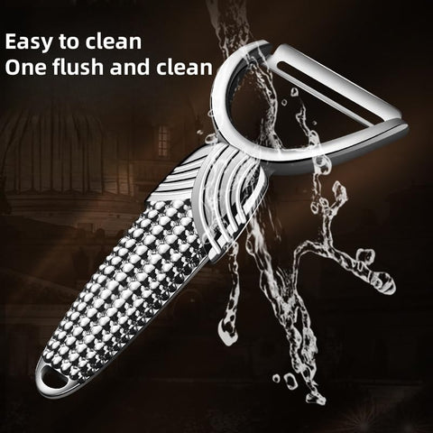 Huakai vegetable peeler wide non-slip handle suits left or right-handed users