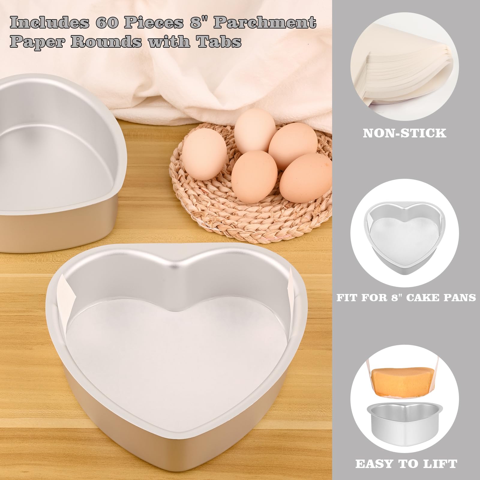 HUAKENER parchment paper demonstrates simple release and cleanup