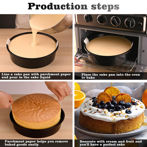 HUAKENER round multiuse cake pan suitable for cakes, quiche, and cobblers