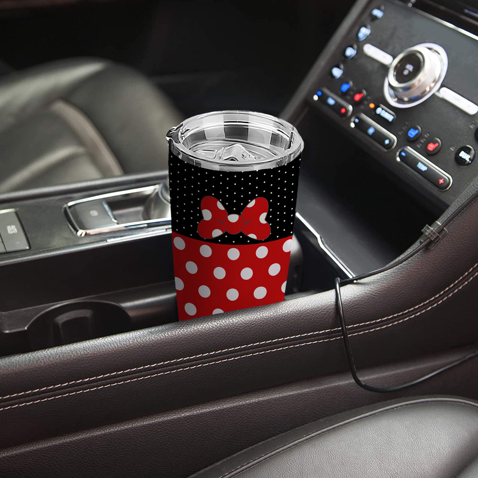 Hualvbul polka dot bow knot tumbler makes a thoughtful gift for anyone