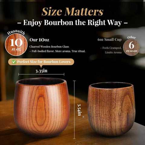 Huanuith charred glass makes for thoughtful gifts for men and bourbon lovers.