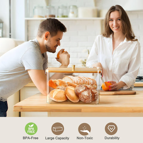 Hudgan bamboo lid close-up highlighting flush seal and natural texture