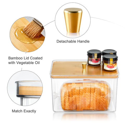 Hudgan breadbox on a stylish kitchen counter enhancing farmhouse decor