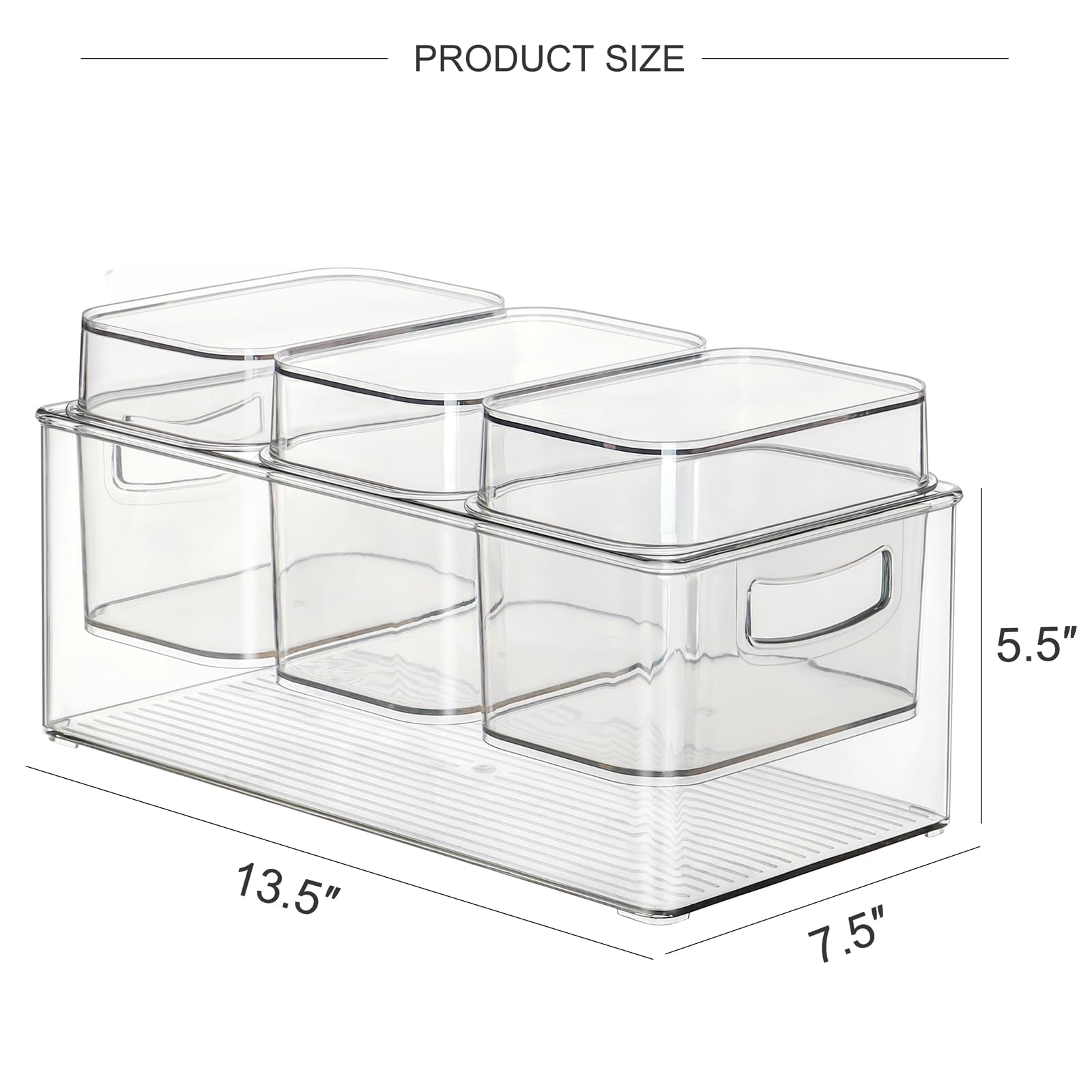 Hudgan Clear Condiment Organizer reveals contents at a glance