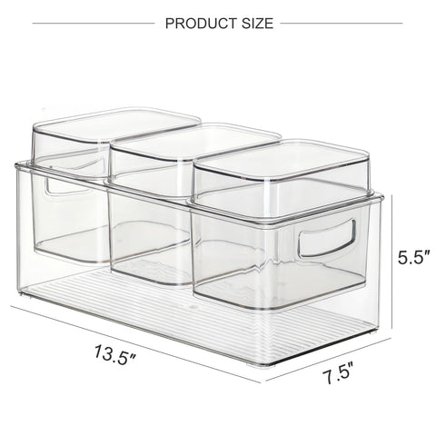 Hudgan Clear Condiment Organizer reveals contents at a glance