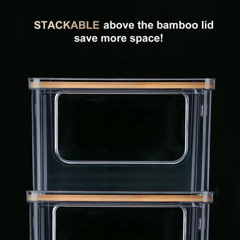 Hudgan clear plastic construction offers durable, long-lasting organization