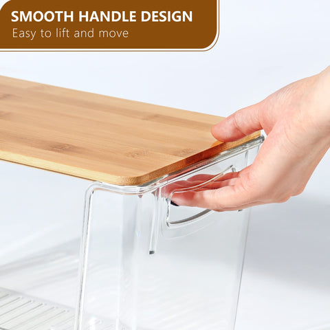 Hudgan large-capacity bin ideal for pantry canisters, bags, and produce