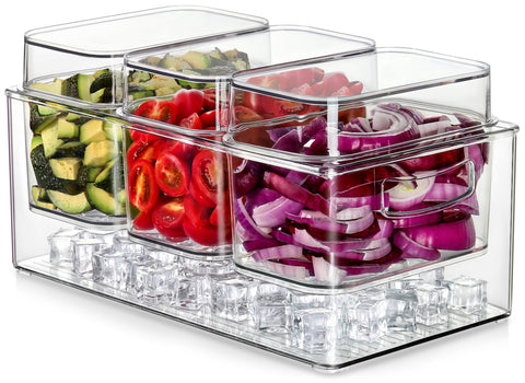 Hudgan Large Taco Bar Set with three containers keeps condiments organized and accessible