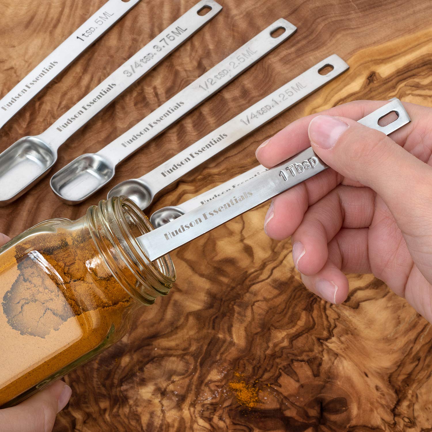 Dishwasher-safe Hudson Essentials spoons for quick cleanup after cooking