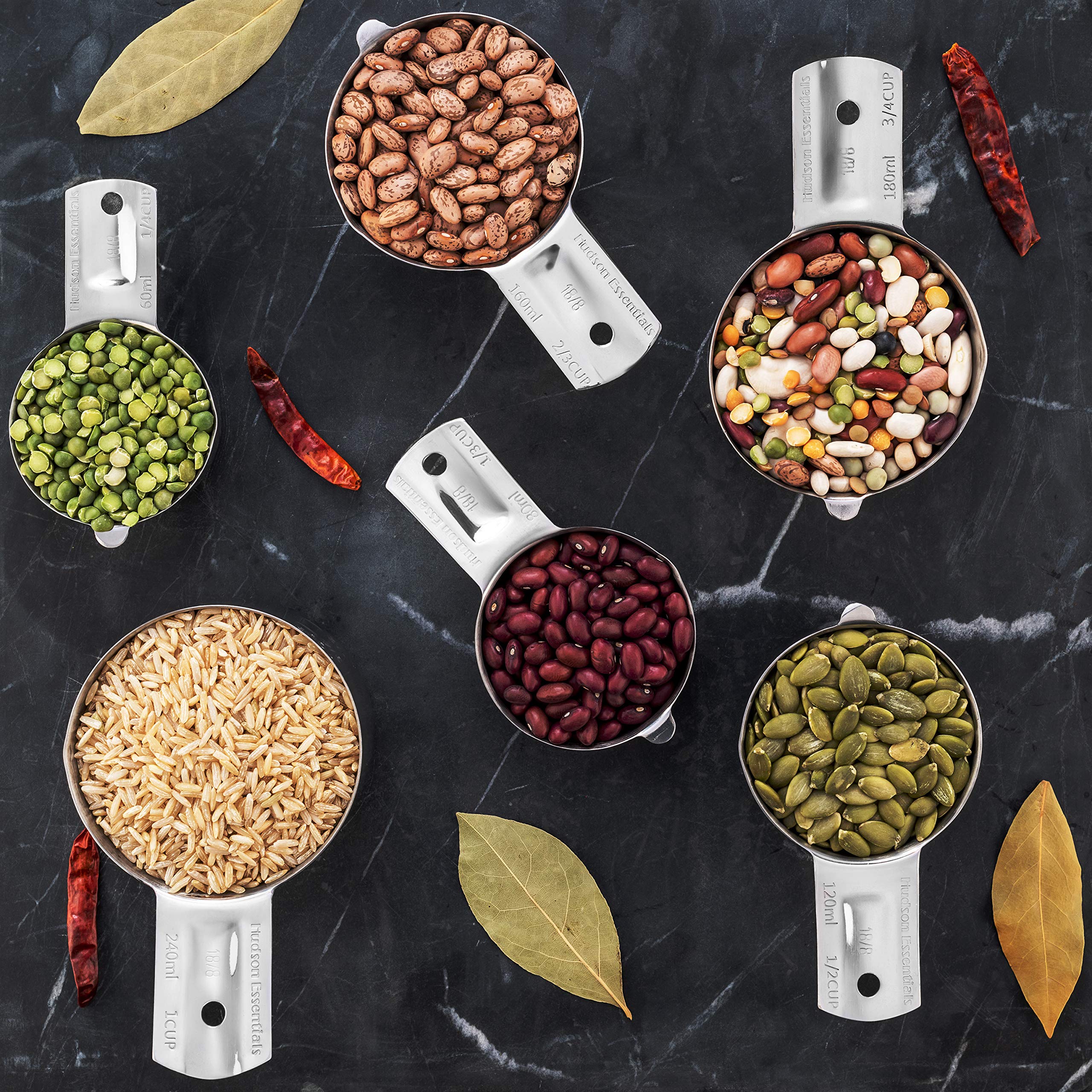 Hudson Essentials one-cup stainless steel measuring cup for larger portions.