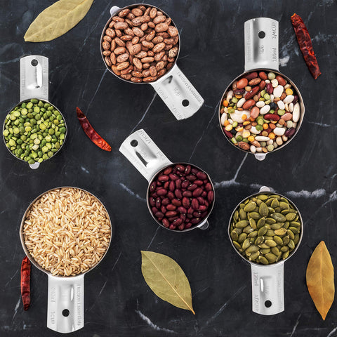 Hudson Essentials one-cup stainless steel measuring cup for larger portions.