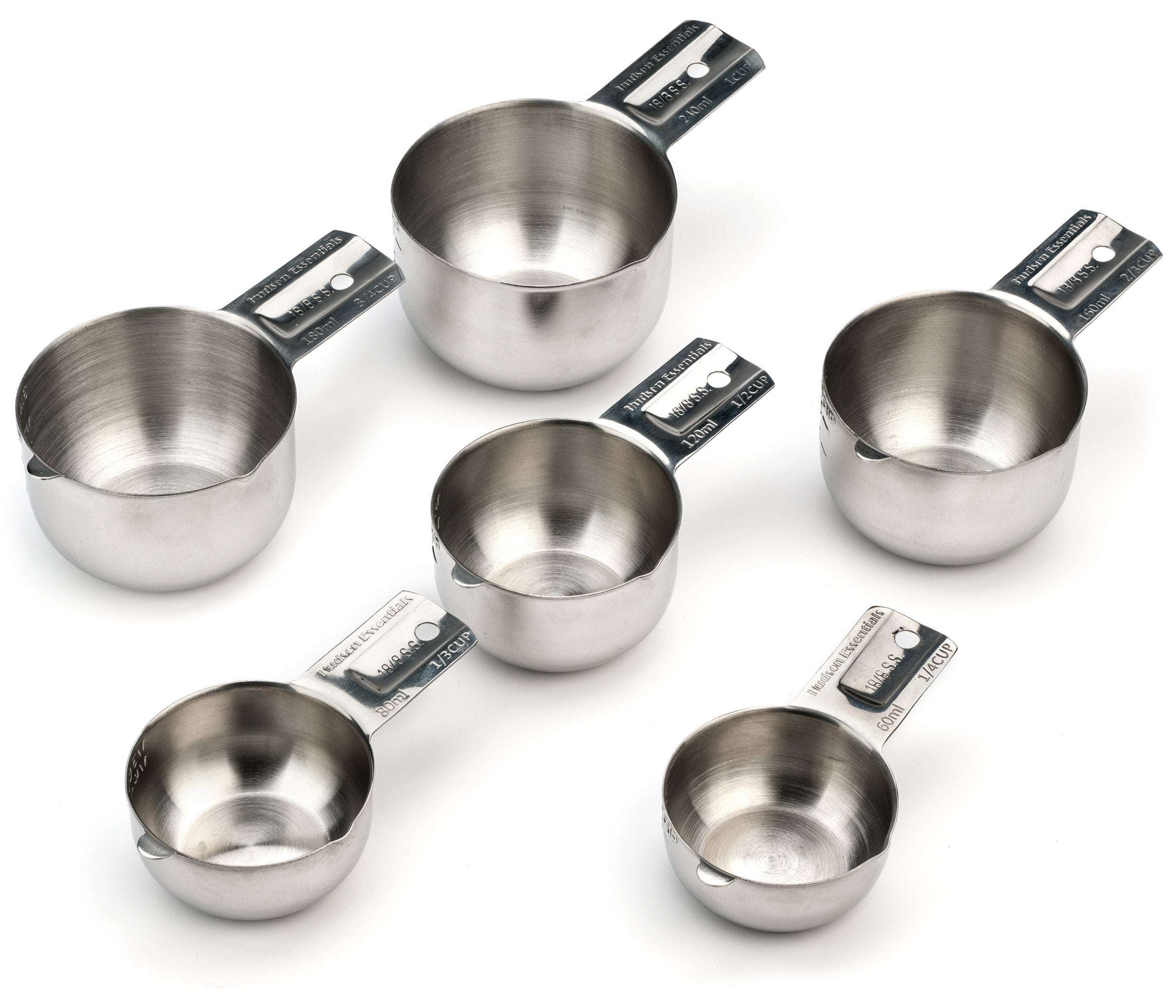 Hudson Essentials third-cup stainless steel measuring cup for versatile recipe prep.