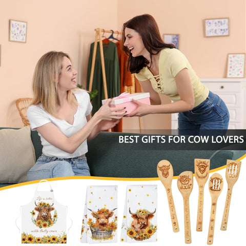 HUFAND Christmas and housewarming gift set for cow lovers.