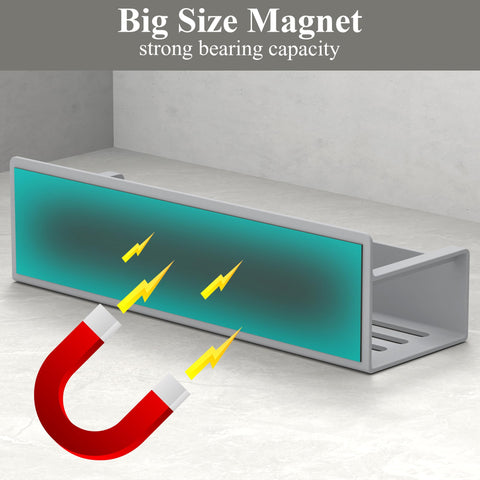HuggieGems light gray magnetic spice holder on kitchen surface.