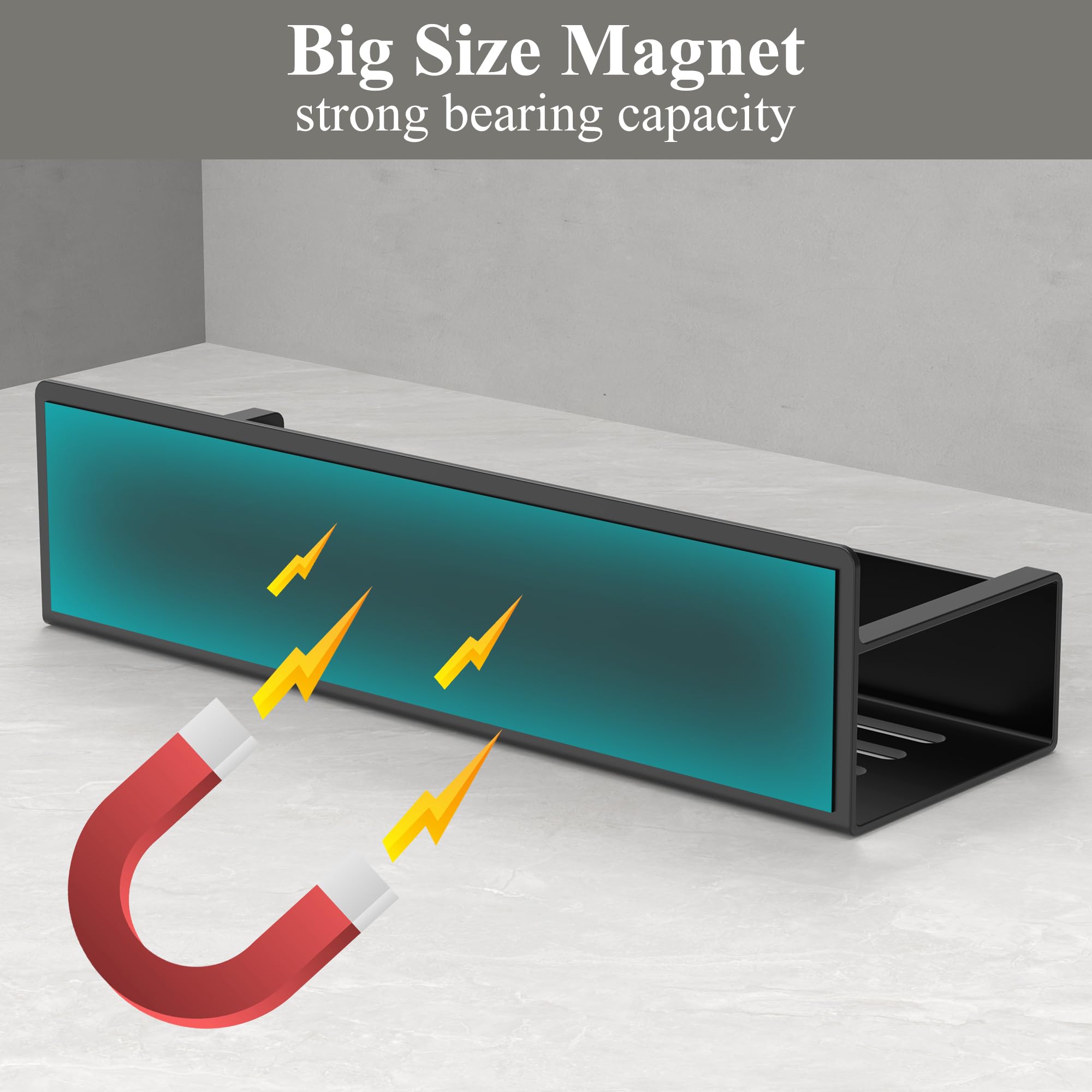HuggieGems magnetic spice caddy keeps jars secure on metal surfaces during cooking.