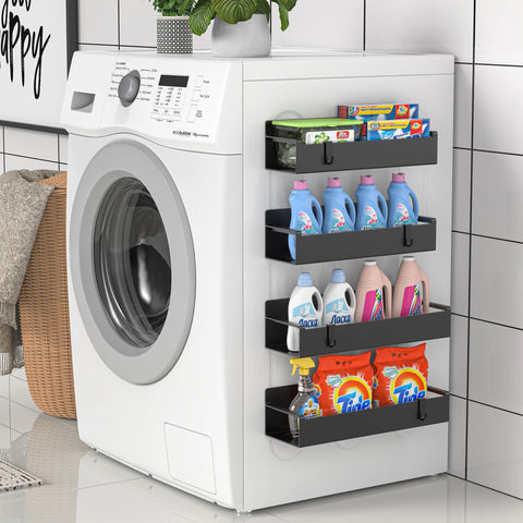 HuggieGems space-saving design frees cabinet and counter space in small kitchens.