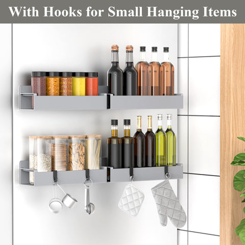 HuggieGems 4-pack ABS spice organizers in a compact set.