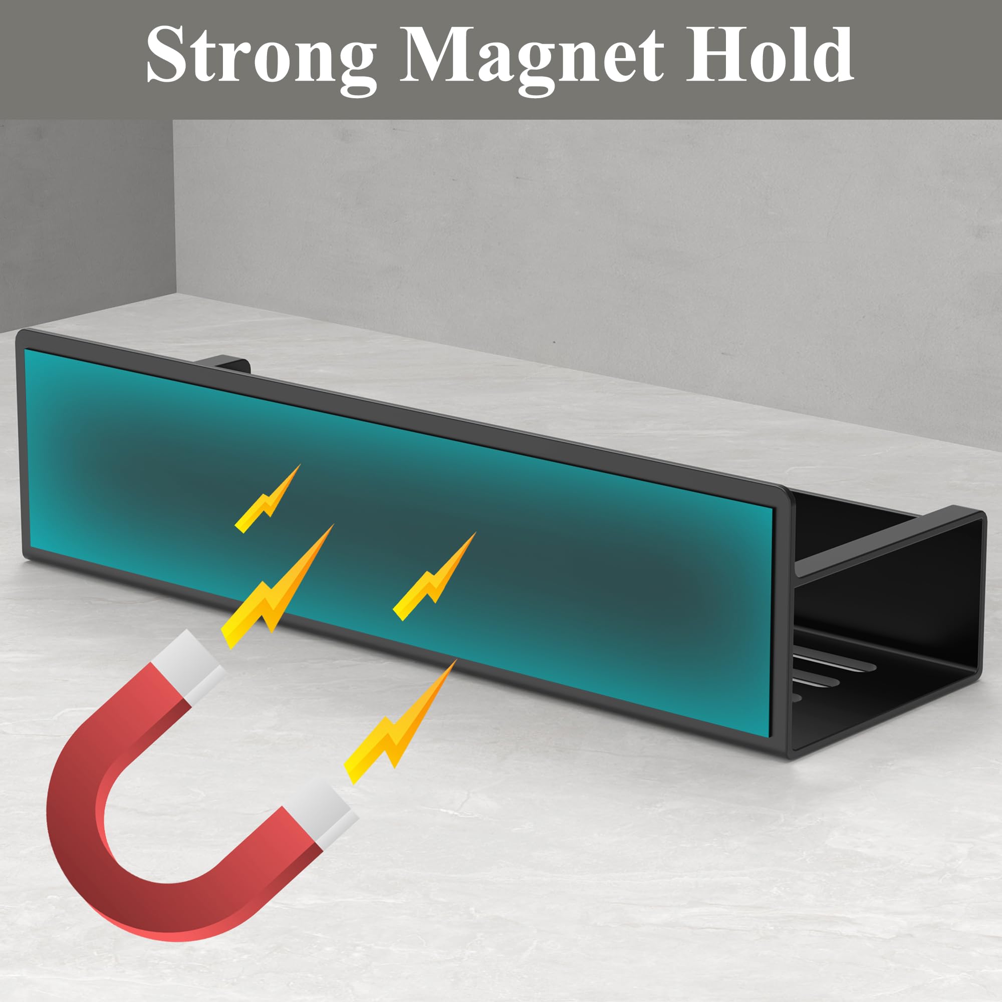 HuggieGems Stanley tumbler magnet clip secures bottle on metal surface