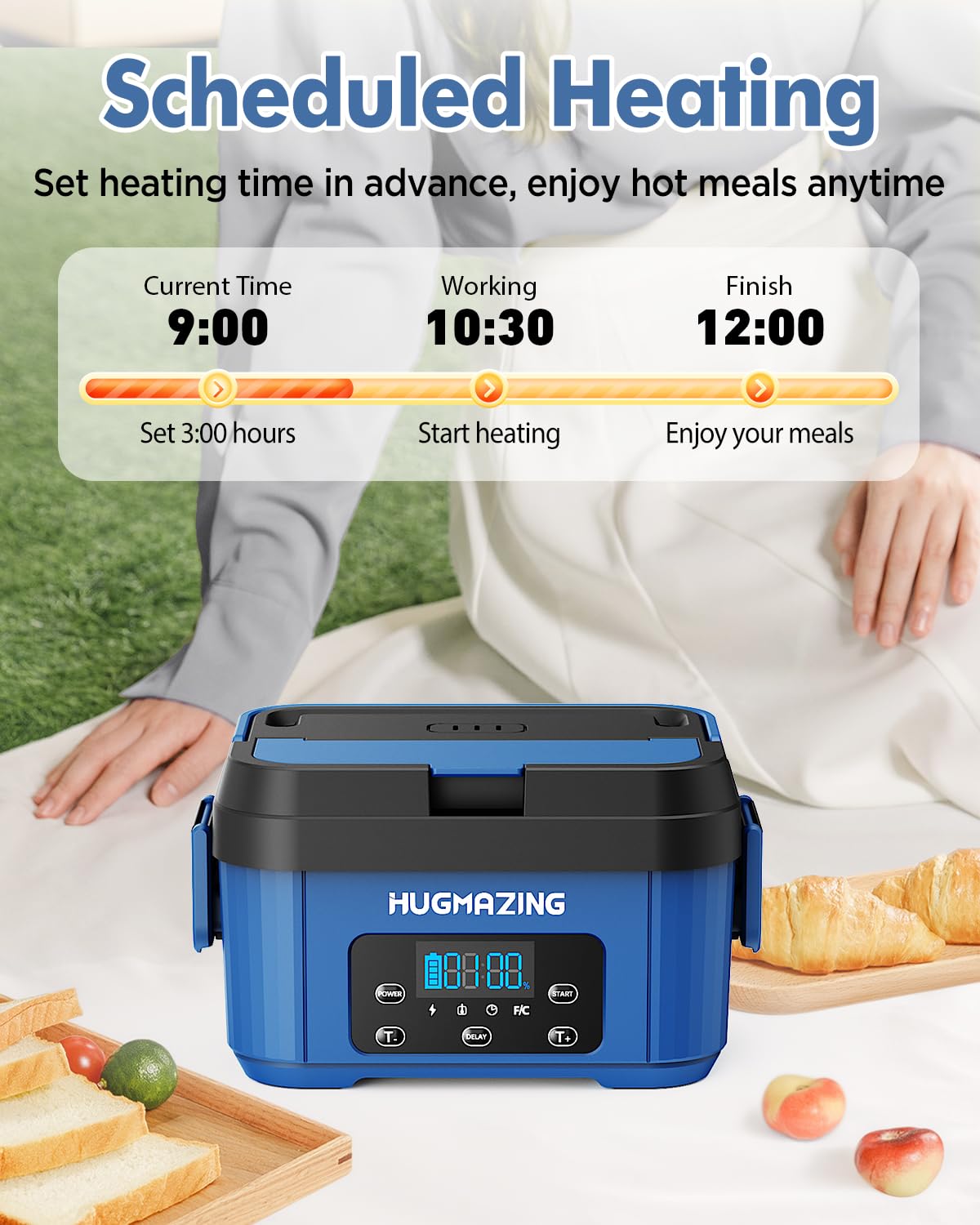 Hugmazing Lunch Box preps leftovers quickly for on-the-go meals.