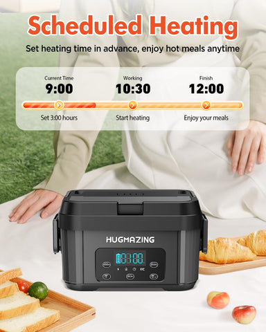 Hugmazing delayed preheat function guiding mealtime readiness