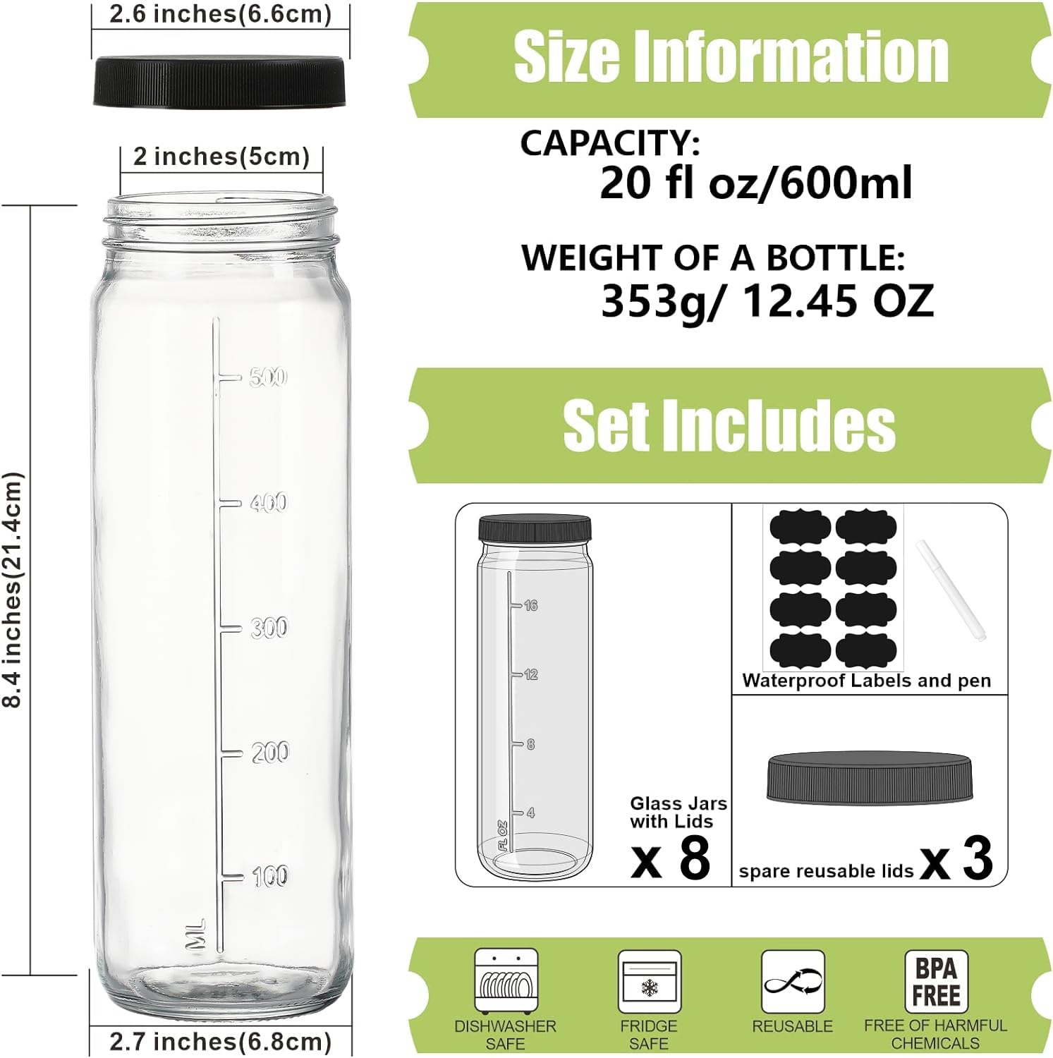 Huichuiero durable food-grade glass safe for daily use.